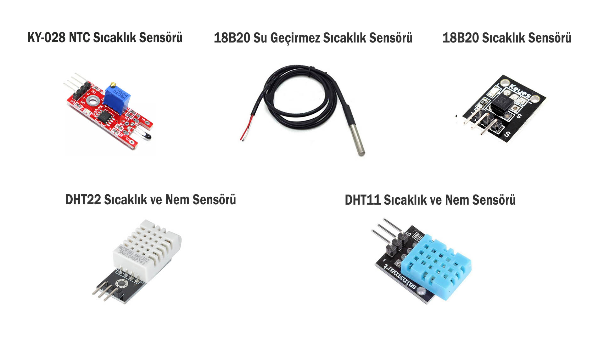 Arduino Temperature and Humidity Sensors