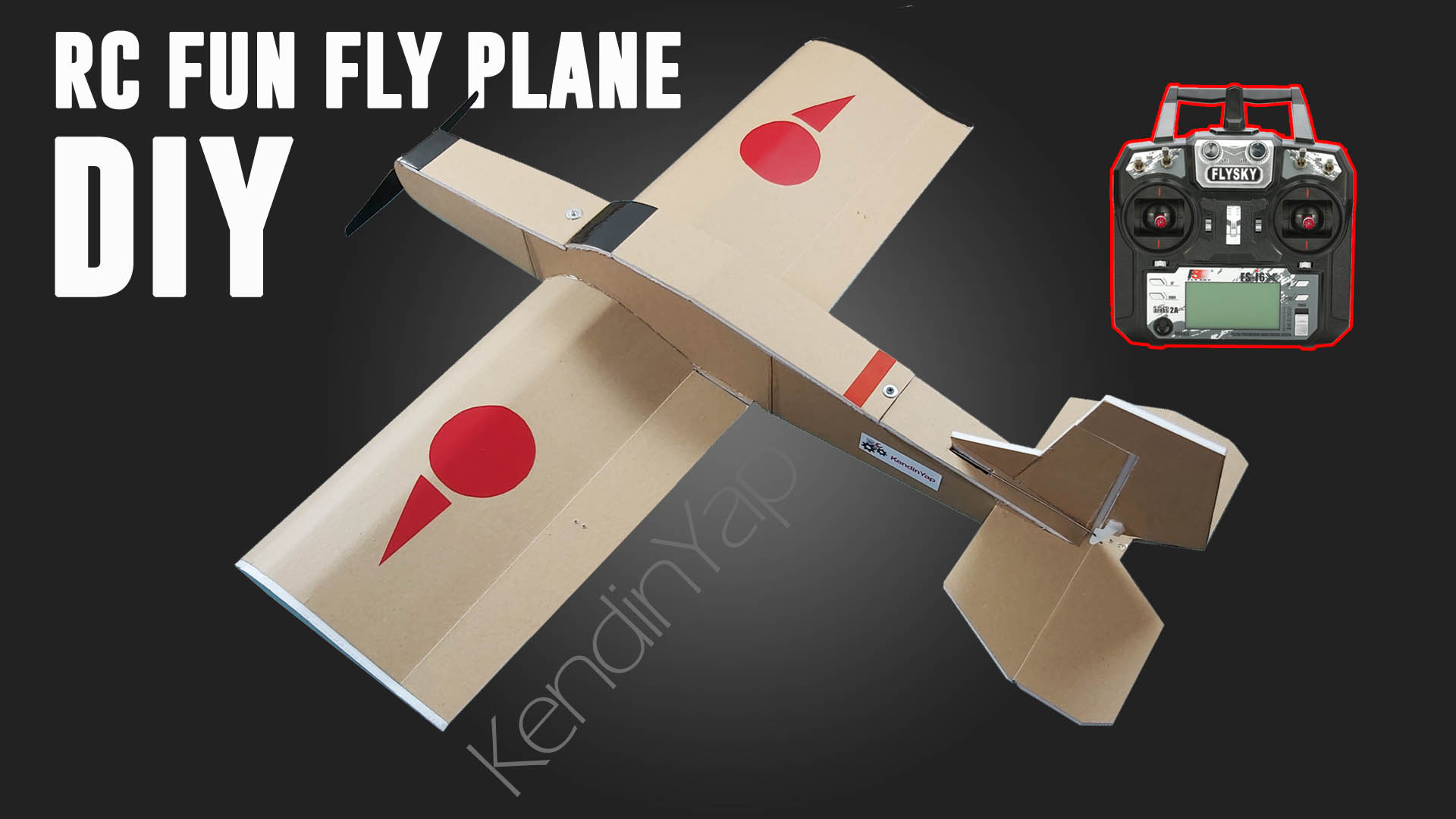Fun Fly Tarzı RC Uçak Nasıl Yapılır. DIY Uzaktan Kumandalı Model Uçak.