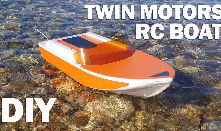 How To Make Twin DC Motor RC Boat. DIY Radio Control Model Boat