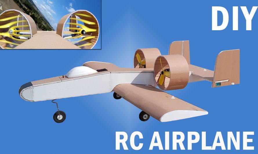 How To Make RC Twin Ducted Fan Airplane. DIY A10 Thunderbolt-like RC Plane