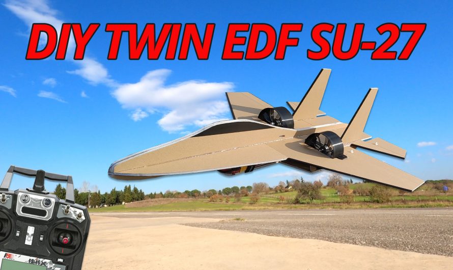 How To Make RC Twin EDF SU-27. Homemade Remote Control Airplane.