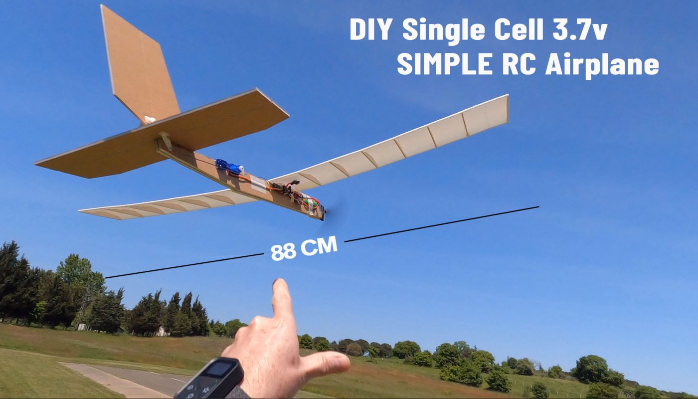 How To Build Low Cost Single Cell Battery Powered RC Airplane. Homemade RC Airplane RC Models DIY Hobby Elektronics Arduino projects RC Airplanes