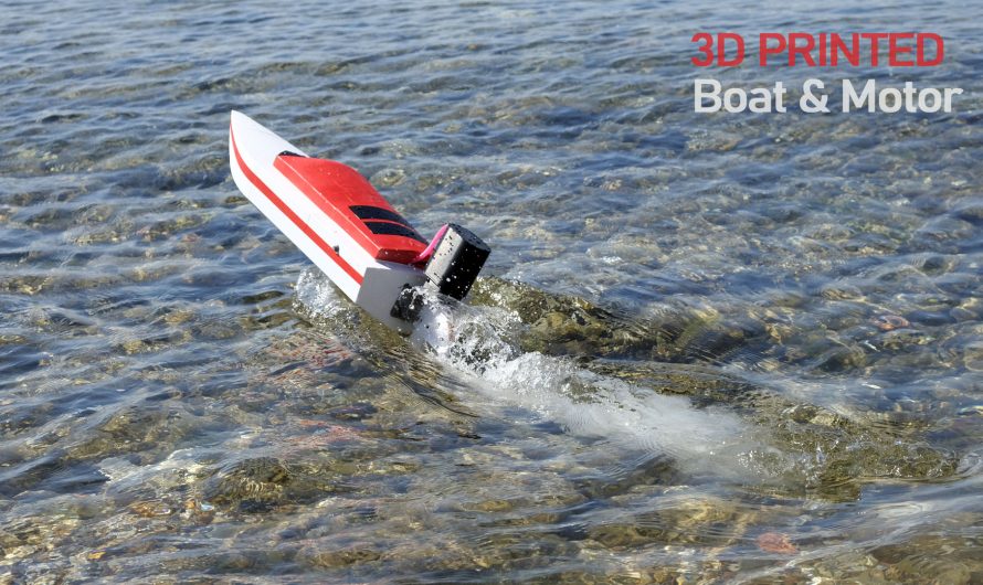 Making RC Boat for 3D Printed Outboard Motor. DIY RC 3D Printed BOAT