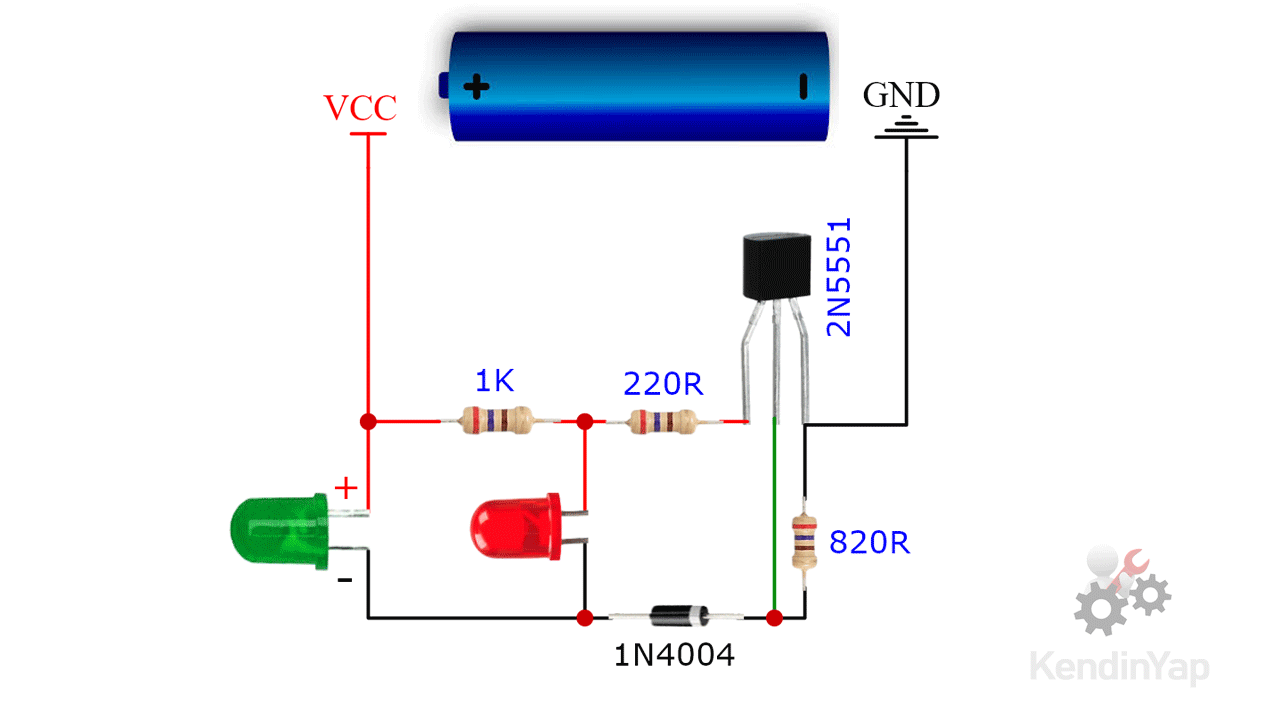 Led voltage clearance indicator circuit