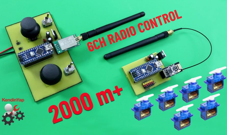 6 Kanallı (Opsiyonel 8) Uzaktan Kumanda Nasıl Yapılır? 2000m+ Menzil