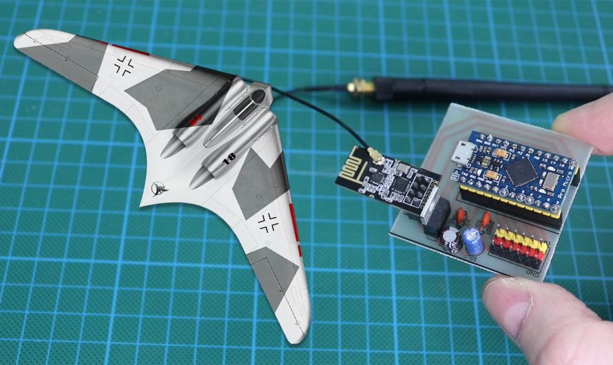 Delta Wing ve V-Tail RC Uçaklar İçin Delta / V-Tail Mix destekli Arduino Alıcı Yapımı
