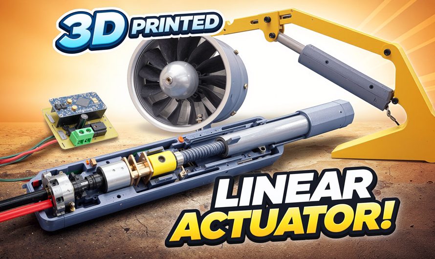 Mini Lineer Actuator For RC Models. DIY Mechanic & Circuit