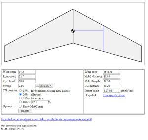 Delta-Wing-RC-Airplane-CG-Calculator-Ağırlık-Merkezi-Hesaplama