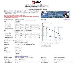 Ecalc-RC-Airplane-CG-Calculator